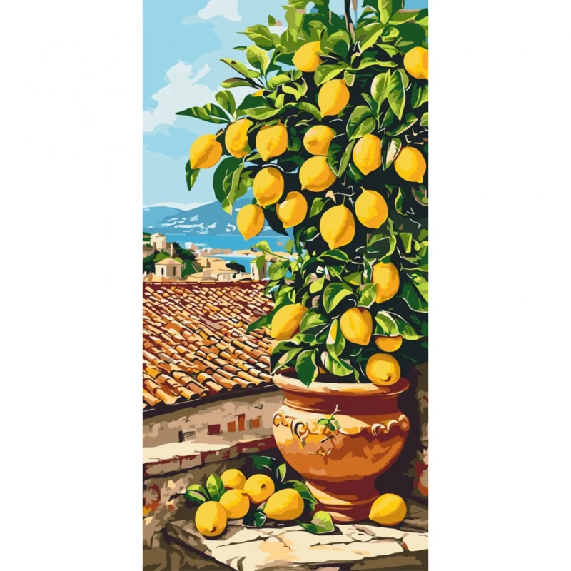 Картина "Цитрусове дерево (лимон)" LW5116, 40х80 см