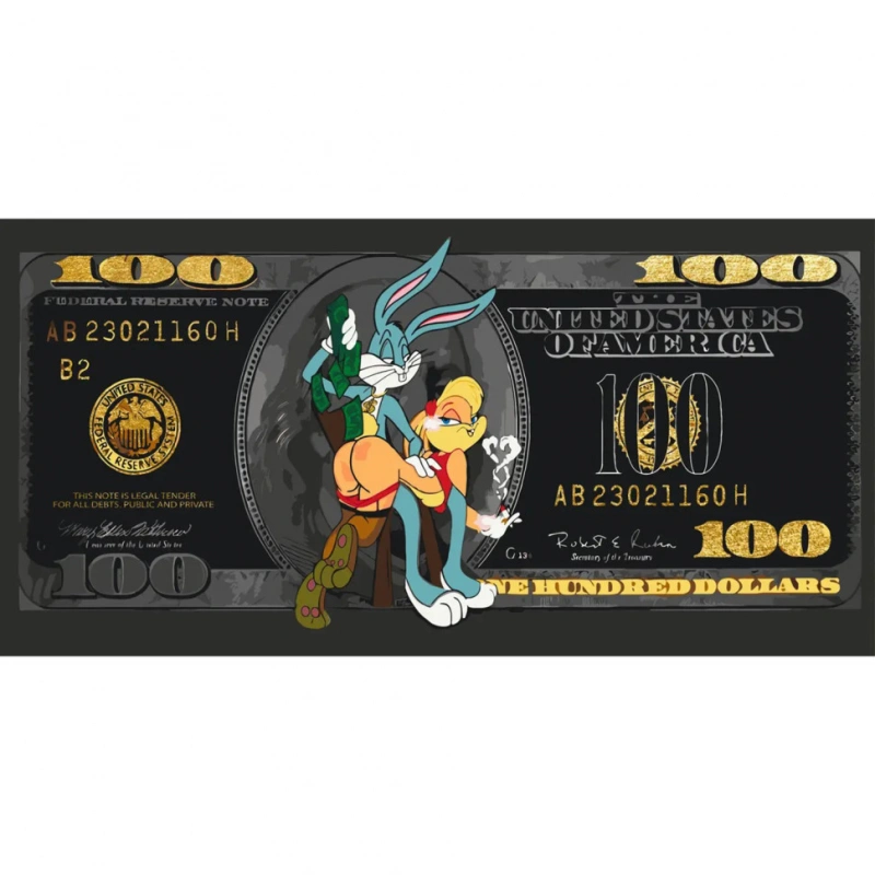Малювання за номерами «Bucks and Lola Bunny» LW5123 металевими фарбами розміром 40x80 см