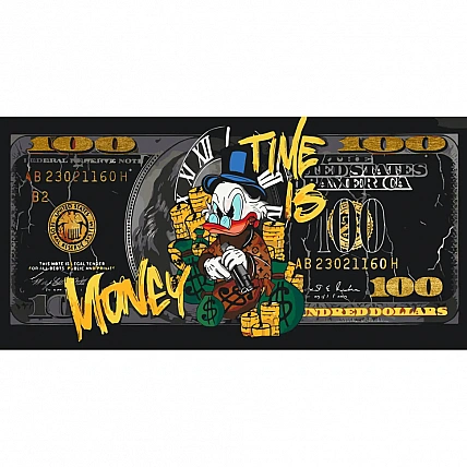 Painting by numbers "Scrooge McDuck" LW5124 with metallic paints 40x80 cm