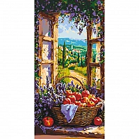 Painting by numbers "Fruit basket" LW5133, 40x80 cm