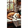 Paint by numbers "Ginger Cat" LW5163, 40x80 cm