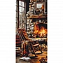Painting by numbers "The Light of the Hearth" LW5202, 40x80 cm
