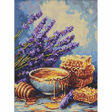 Алмазна мозаїка «Лаванда і мед» AMO20412, 30x40 см