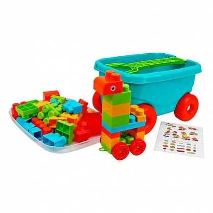 Children's constructor "Trolley" 1393TXK 50 parts
