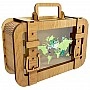Wooden piggy bank-case "Map of the World" 3240-15-004, 24x17 cm