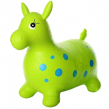 Children's hopper horse MS 0372 rubber Green
