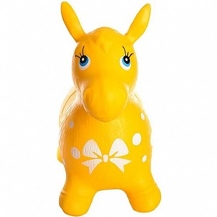 MS 0372 Children's Rubber Rocking Horse, Yellow