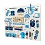 Montessori-style Busy Board Educational Toy TG270035370, 80 x 60 cm, Blue