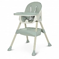 High chair M 4136-2 Olive, foldable, 5-point, eco-leather