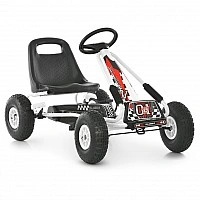 Children's velomobile M 0645(2)-1 white, up to 50 kg