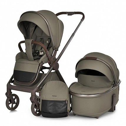 Universal stroller 2 in 1 ELLE ME 1221 Mocha