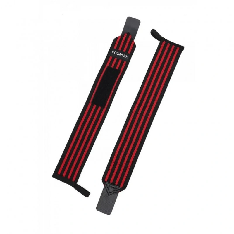 Бинти для зап'ясть Wrist Wraps Cornix XR-0195 Black/Red Бинти для зап'ясть Wrist Wraps Cornix XR-0195 Black/Red