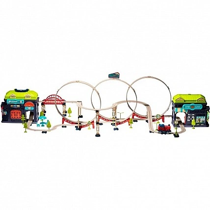 Children's stunt train set "Brave Little Train" OTAMANKO 89960, 137 pieces