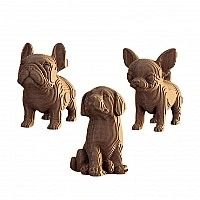 Cardboard constructor 3D Puzzle "PUPPIES TRIO" CARTPUPPIES 227 pieces
