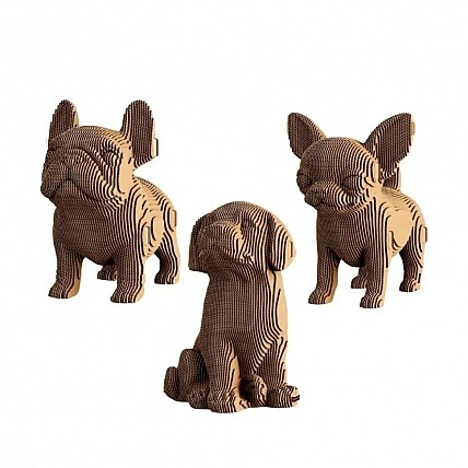 Cardboard constructor 3D Puzzle "PUPPIES TRIO" CARTPUPPIES 227 pieces