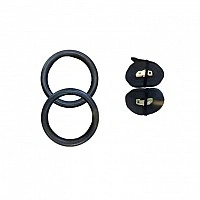 Кольца гимнастические со стропами ABS Gymnastic Jaguar Fitness 131619FS, пластиковые