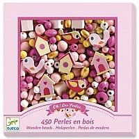 DJECO DJ09809 Wooden Beads "Birds" Craft Kit