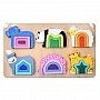 Wooden toy Frame-insert "Animals" MD 0730