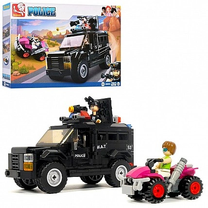 Children's constructor "Police-Swat" M38-B0653, 293 parts