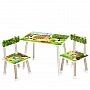 Children's Table M 501-16 tabletop 60 x 40 cm, 2 chairs