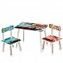 Children's Table M 501-33 tabletop 60 x 40 cm, 2 chairs