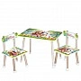 Children's Table M 501-35 tabletop 60 x 40 cm, 2 chairs