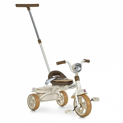 Велосипед дитячий триколісний MT 1037-1 Beige, з батьківською ручкою