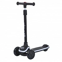 Children's scooter 3-wheel 5566A-black, up to 25 kg