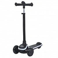 Children's scooter 3-wheel 5566-black, up to 25 kg