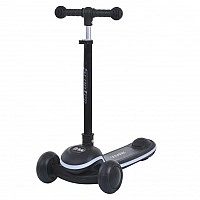 Детский самокат 3-х колесный 8899-black, до 25 кг