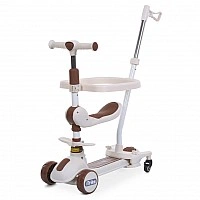 Three-wheeled scooter-tricycle 5 in 1 iJR3-186-BRN, up to 25 kg