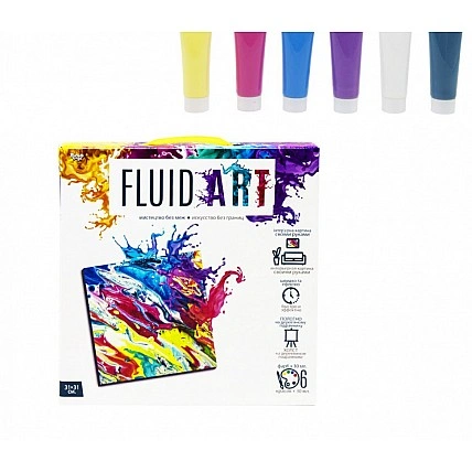 Набір творчого мистецтва "Fluid ART" FA-01-01-2-3-4-5, 5 видів FA-01-04