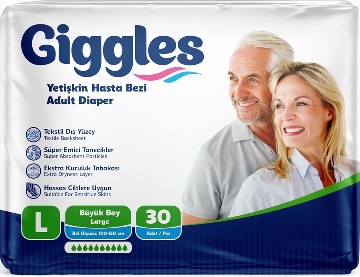 Adult diapers Giggles Large 100-150 cm 30 pcs. (76894)