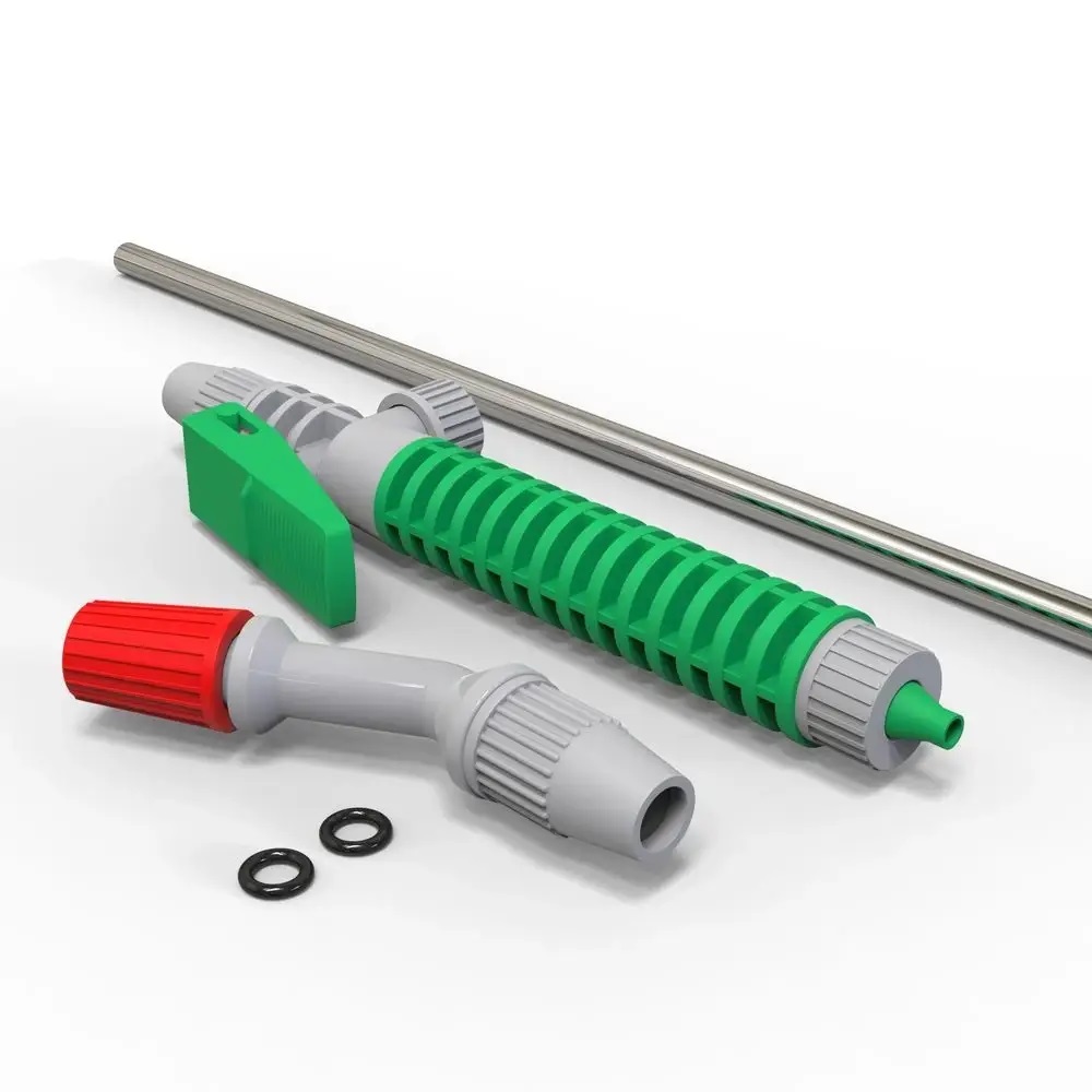 Hand-held pneumatic sprayer with a capacity of 10 liters