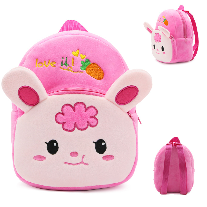 Children's plush backpack. Bunny (CH1040)