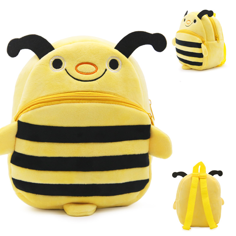 Children's plush backpack. Bee (CH1051)