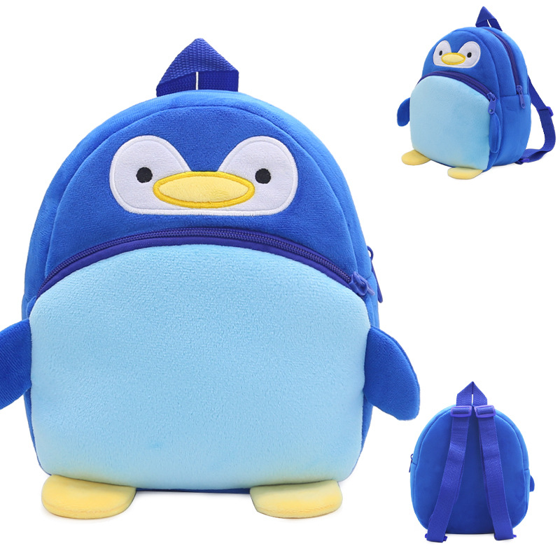 Children's plush backpack. Penguin (CH1052)