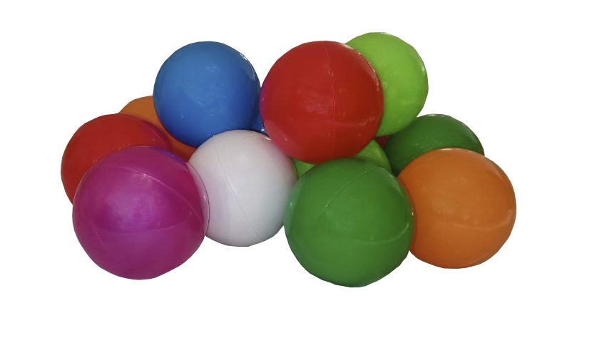 Balls for playpens, 70 mm. 320 pcs. 7-8 colors