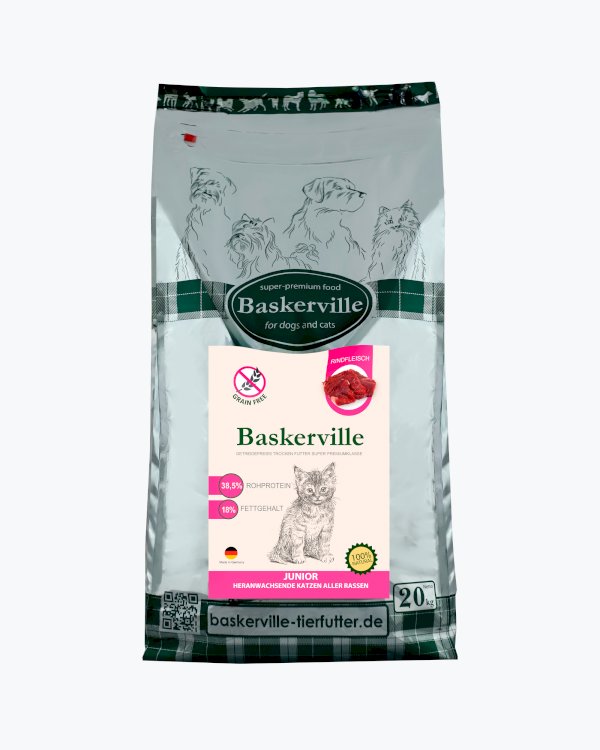 Baskerville KF Getreidefrei Junior Сухой корм для котят, 20kg