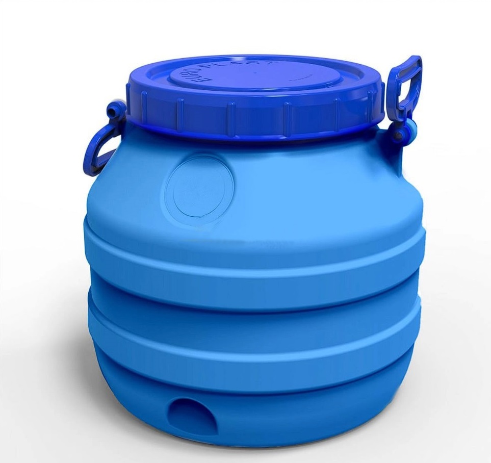 Can for water plastic food 35 l Litolan (two-layer)