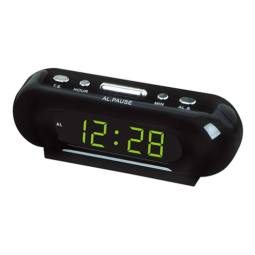 Mains clock VST-716-2 green, 220V