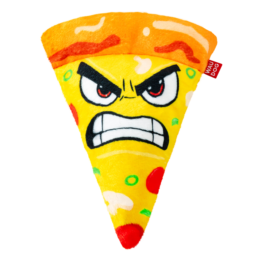Dog toy WAUDOG Fun Plush Pizza, plush, W 16 cm, L 22.5 cm