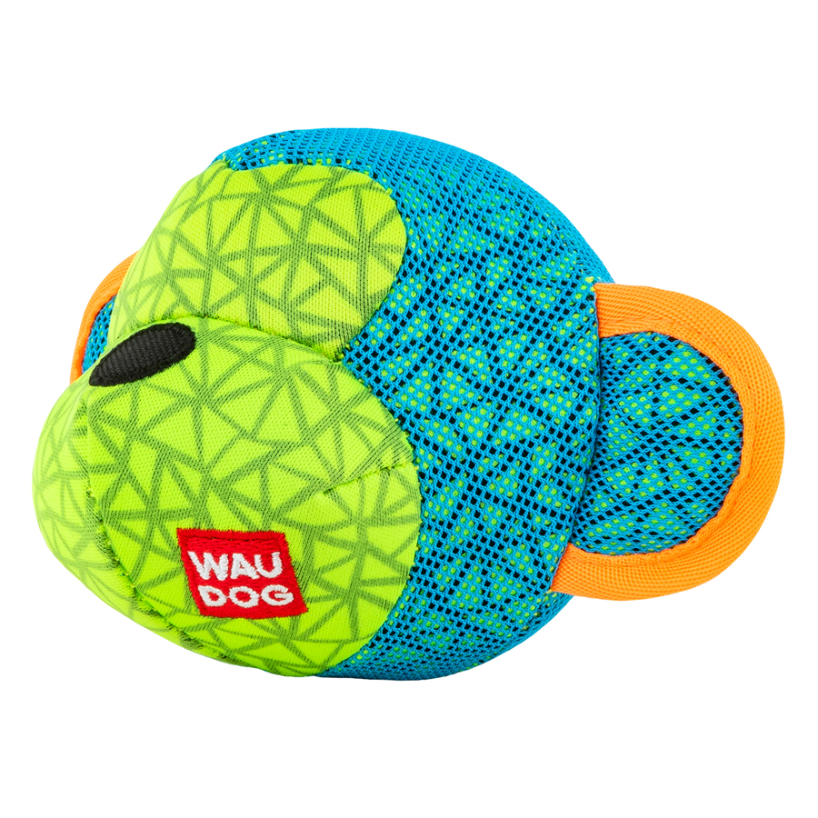 Игрушка для собак WAUDOG Fun, "Обезьяна", Ш 16 см, Дл 10 см голубой