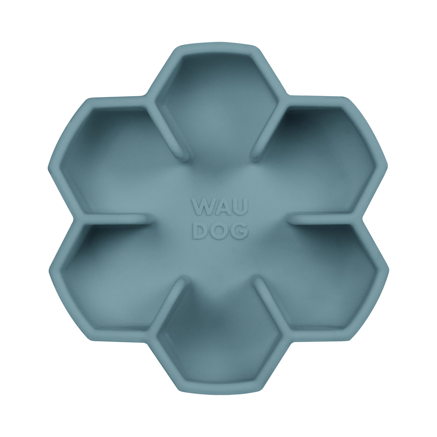 Миска для медленного кормления WAUDOG Silicone, 750 мл, серый