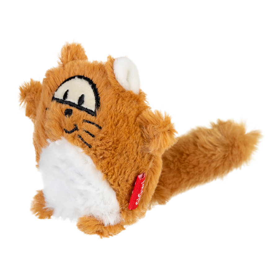 Игрушка для собак Лиса с большой пищалкой GiGwi Plush Friendz, плюш, искусственный мех, 18 см