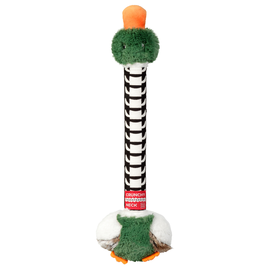 WAUDOG Fun Crunchy Dog Toy Duck, Cotton, Polyester, Plastic, Foam, 38cm