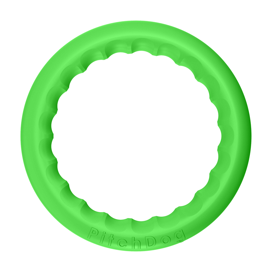 Retrieving ring PitchDog30, diameter 28 cm, light green