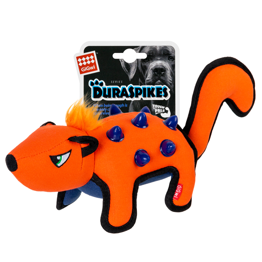 Игрушка для собак Скунс повышенной прочности GiGwi Duraspikes, текстиль, резина, синтепон, 24 см