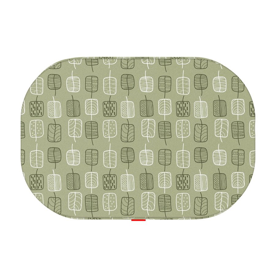 WAUDOG Relax dog bed, green leaves design, with a replaceable cover, S, W 55 cm, L 40 cm