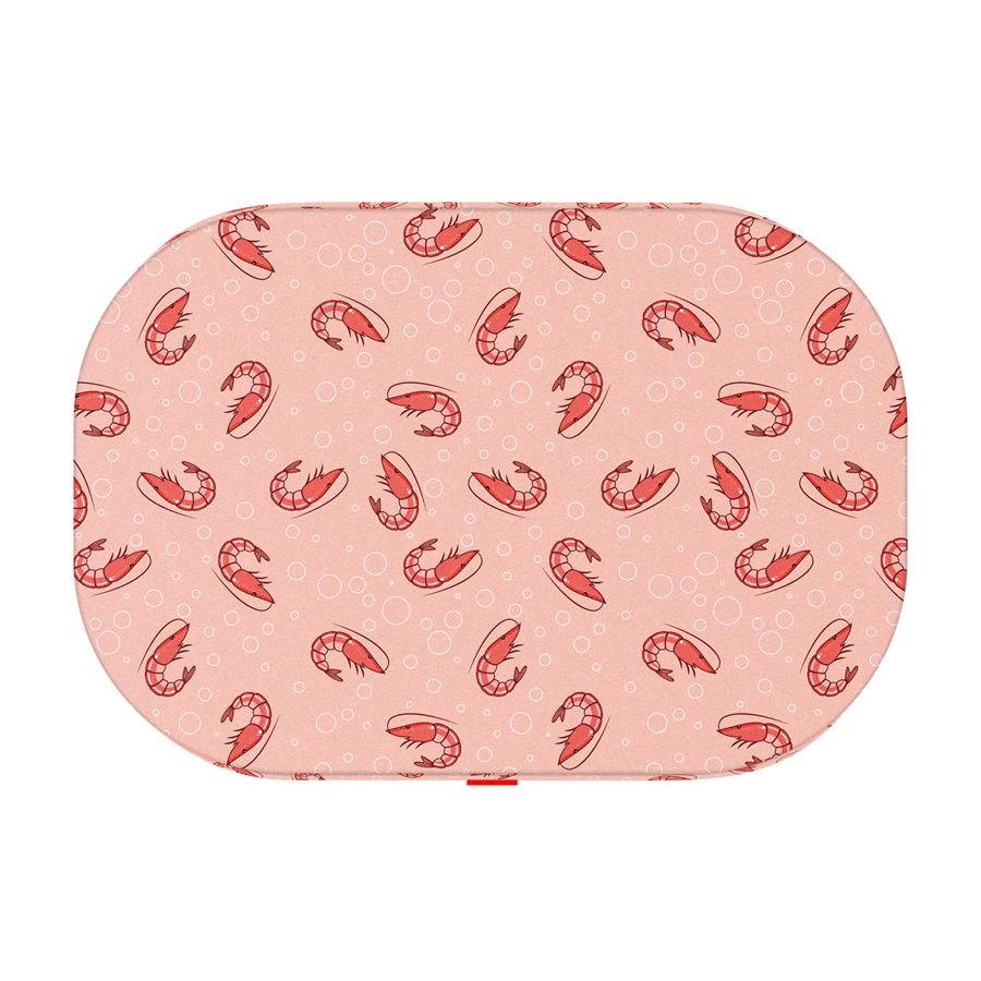 WAUDOG Relax dog bed, pattern "Shrimp", with removable cover, S, W 55cm, L 40cm